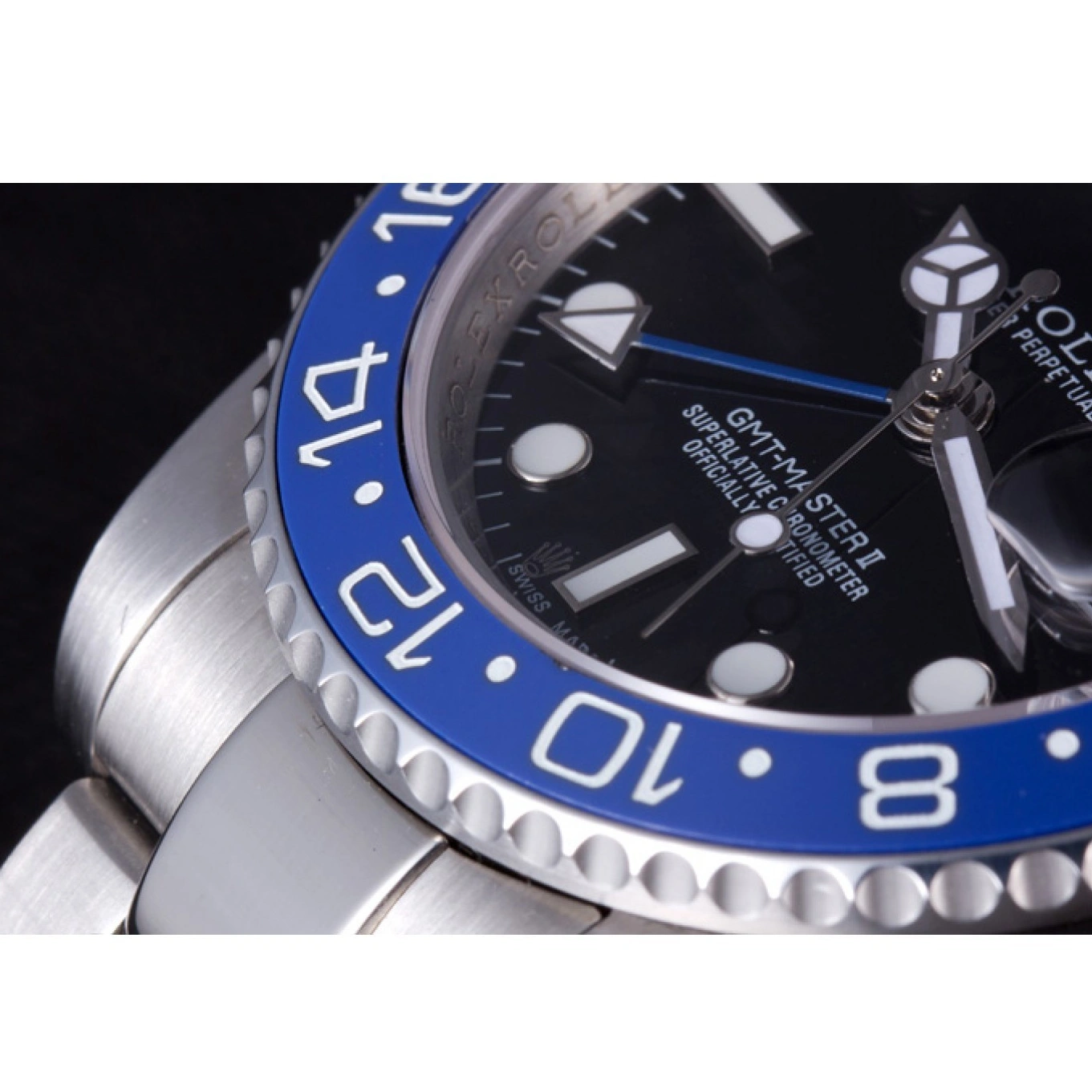 AAA Replica Watches GMT Master Steel II Collection Stainless Brushed 621492 Band Rolex Oyster 1016